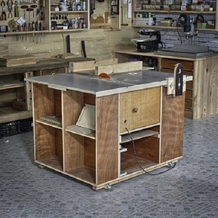 Обложка к Распиловочный стол для фрезера и циркулярной пилы