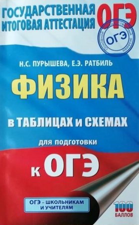 Обложка к Физика в таблицах и схемах для подготовки к ОГЭ