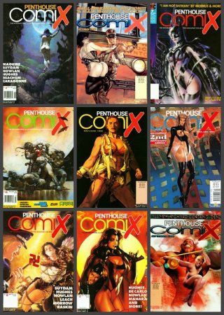 Обложка к Penthouse Comix №01-33. Американские комиксы для взрослых